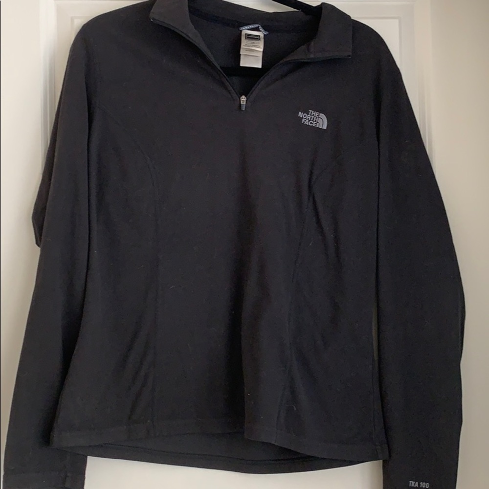 North face polyester 1/4 zip jacket